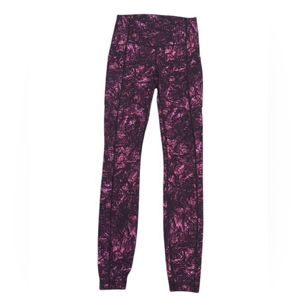 Lululemon SpeedUp Tight 28" Full-On Luxtreme in Undercurrent Grapealicious Multi